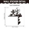 New Halloween Door Frame Decoration Sticker Witch Hat Pumpkin Wall Sticker Switch Sticker PVC Self-adhesive Sticker