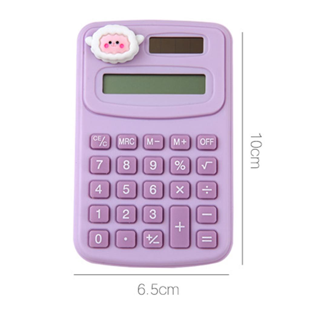 Portable Mini Cute Calculator Cartoon Digit Calculator Students Office School Supplies Stationery