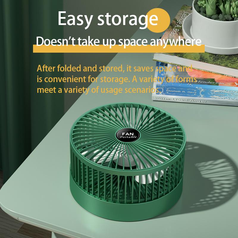 Foldable Fan Portable Silencioso Floor Fan Ventilador Portatil USB Rechargeable Third Gear Summer Table Desk Outdoor Camping Fan