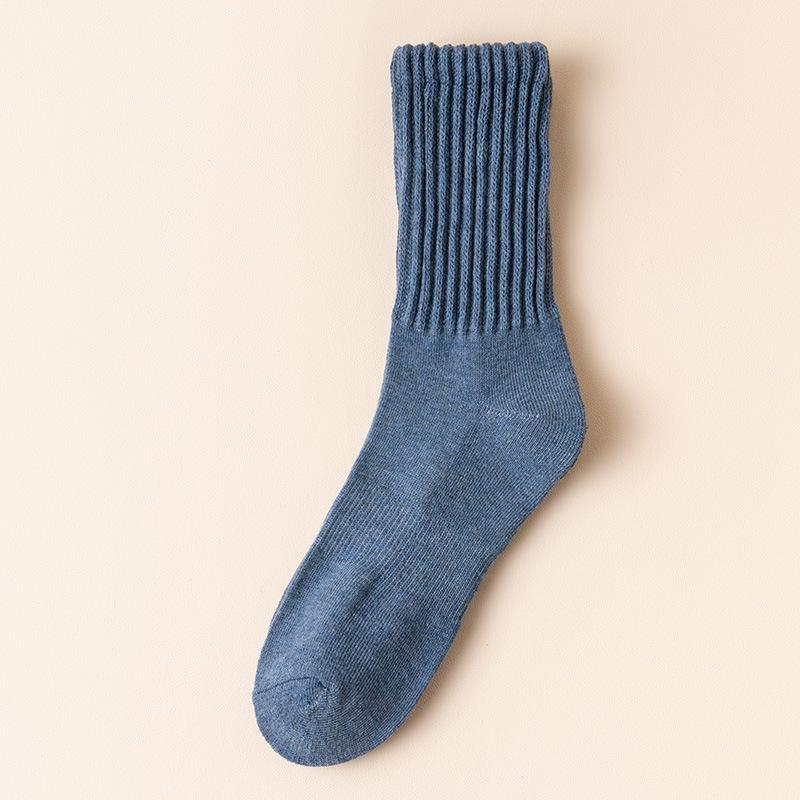 

Men s Winter Thickened Socks, Long and Extended Cotton Socks for Warmth, Winter Loop Mid-calf Socks, Autumn and Winter High-elastic Sports Socks 1 pair джинсовый синий
