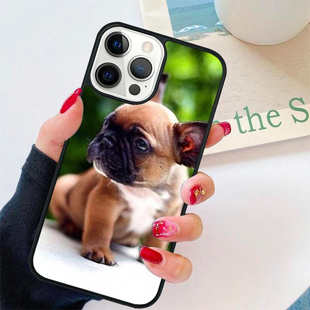 Whimsical French Bulldog Dogs Puppy Phone Case Cover For iPhone 17 Air 15 16 Pro Max 14 13 12 11 Pro Max Plus