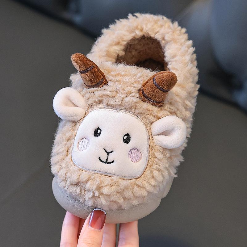 Baby Cotton Shoes Winter New Cartoon Cute Home Indoor Lamb Boys Girls Children's Cotton Shoes