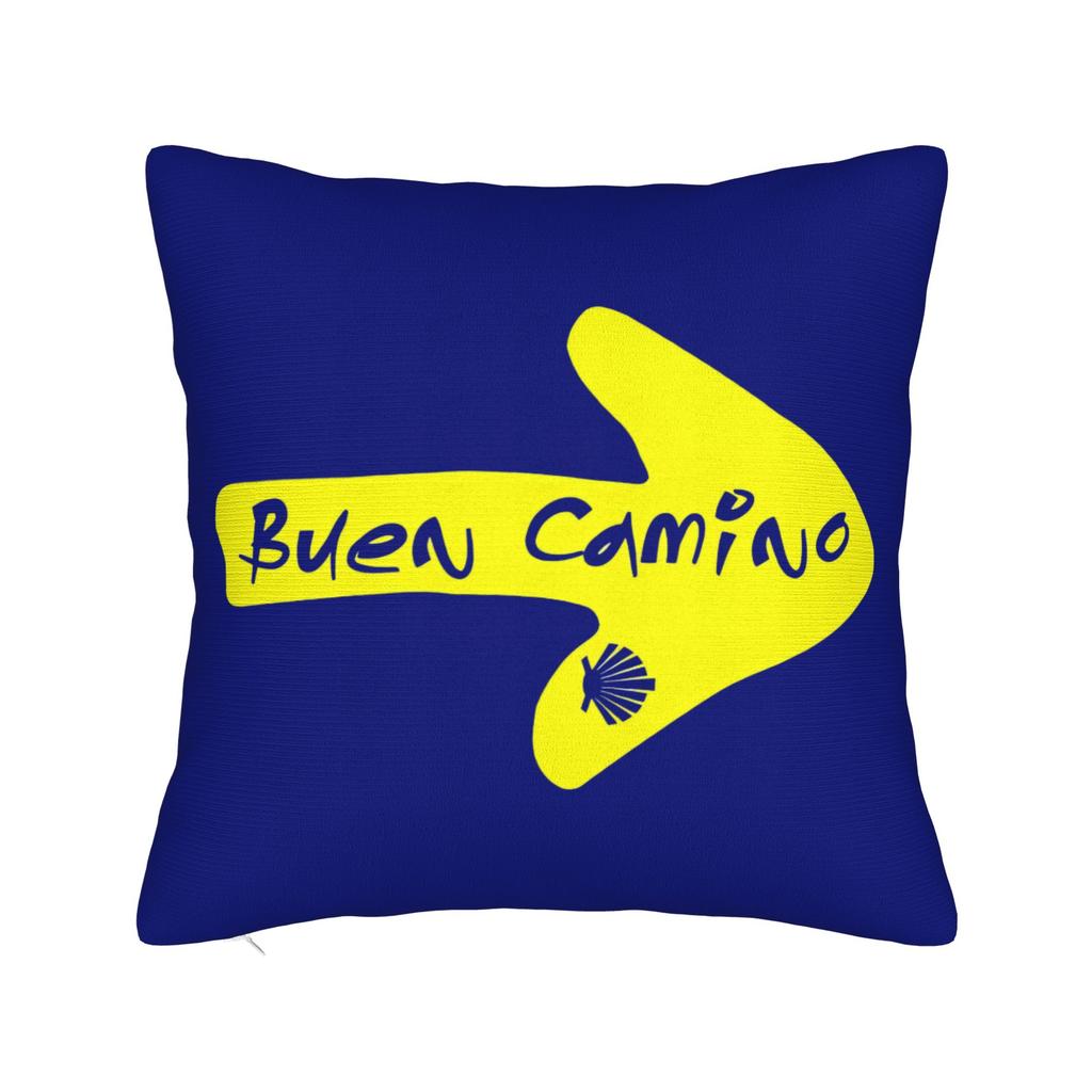 Camino De Santiago Square Pillowcases Polyester Car Shells The Way Movie Cushion Cover Cool Decor Pillow Cover 45*45