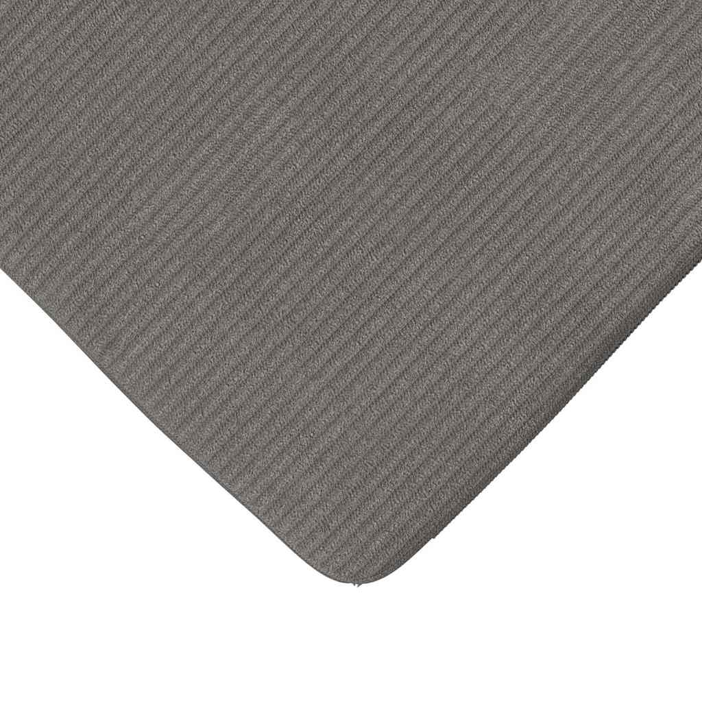 Seat Cushion Set 4 Pcs Light Grey 40 X 40 X 3 Cm Cord Fabric