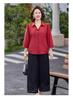 Middle-aged Mom's Casual Three-Quarter Sleeve Top - 2026 New Style