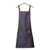 Men's and Women's Solid Color Halter Neck Kitchen Apron with Custom Logo Option