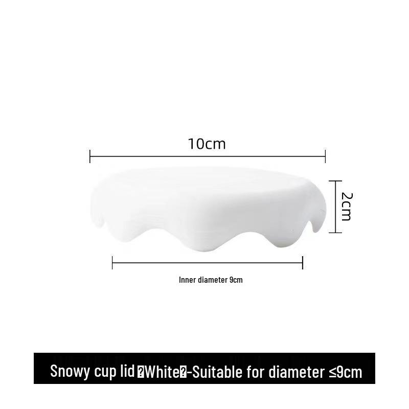 Silicone Mug Lid: Universal Dustproof, Leakproof, Anti-Scald, Heat Insulation Coaster.