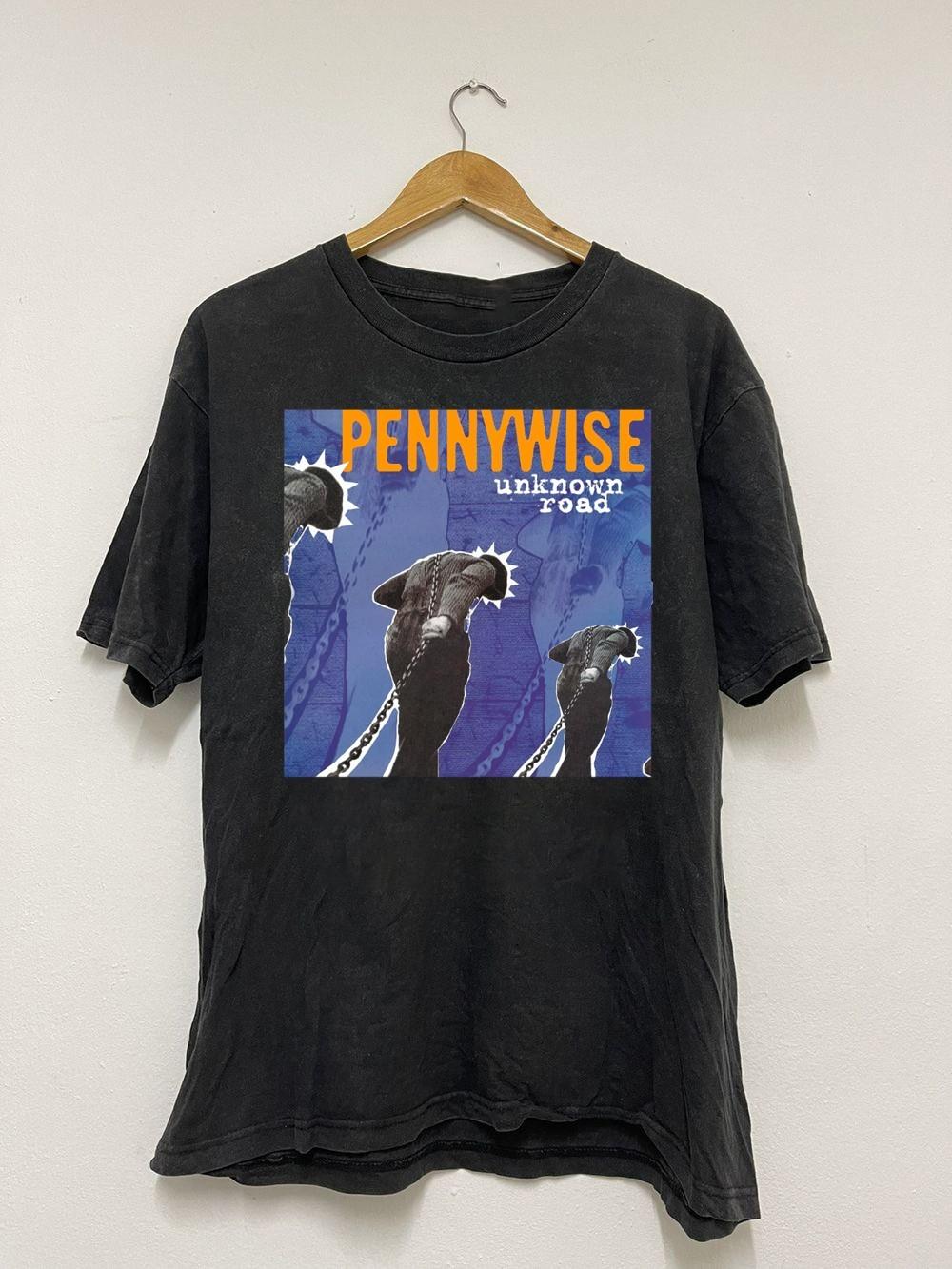Pennywise Unknown Road Black Cotton All size S-5XL Gift For Fans T-shirt BL1954 S