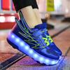 Wings Shoes LED Ultra-light Luminous Runaway Shoes Classmates Male and Female Classmates Lamp Shoes Sports Shoes Wheels Shoes