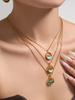 Ocean Series: 18K Gold-Plated Whale & Starfish Pendant Necklace.