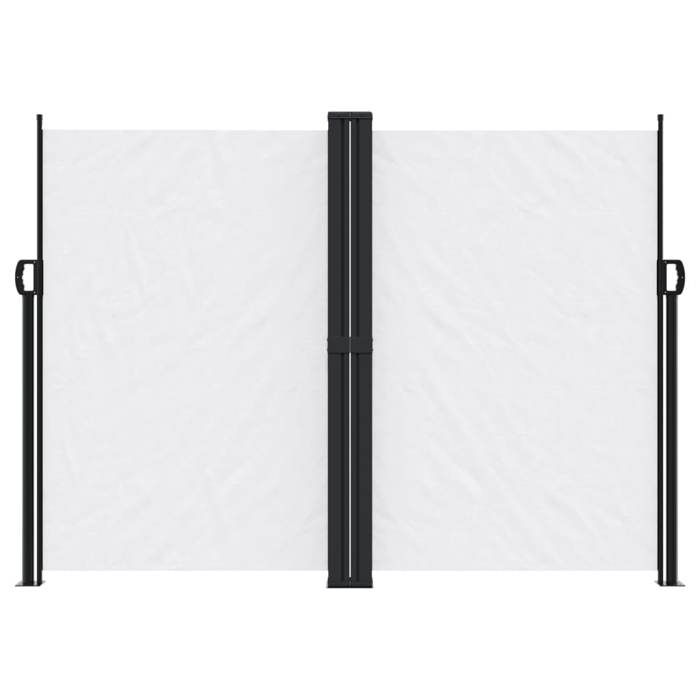 VidaXL Auvent latéral rétractable blanc 180x1200 cm 4004841