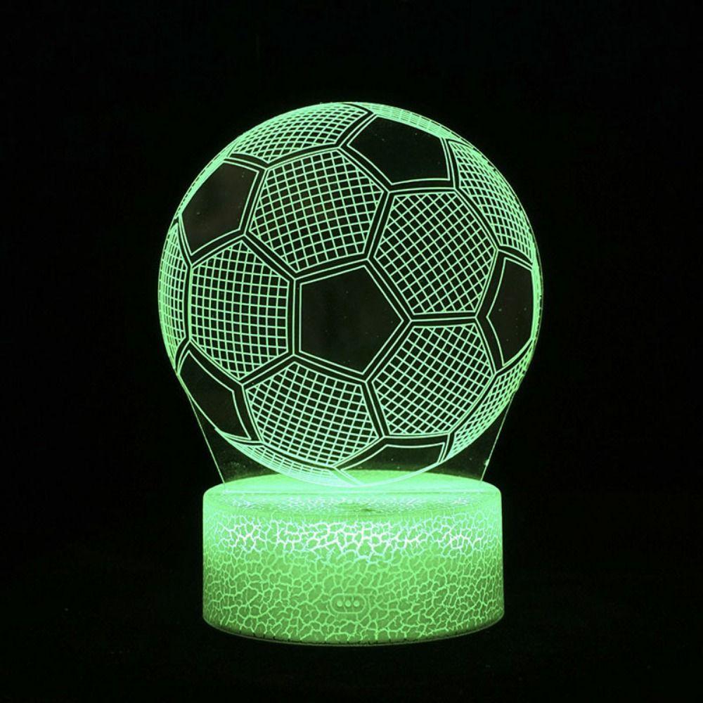 Luminous 3D Football Lamp Soccer Ball Table Lamp Easy To Use LED Night Light Girls