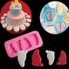 4 Hole Cute Baby Feet And Shoes Silicone Fondant Cake Mold Baby Shower 3D Kitchen Baking Mold Cake Decorating Moulds
