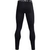 Under Armour Logo Jacquard Stretch Slim Fit Fitness Pants Men Bottoms Black 1368023-001