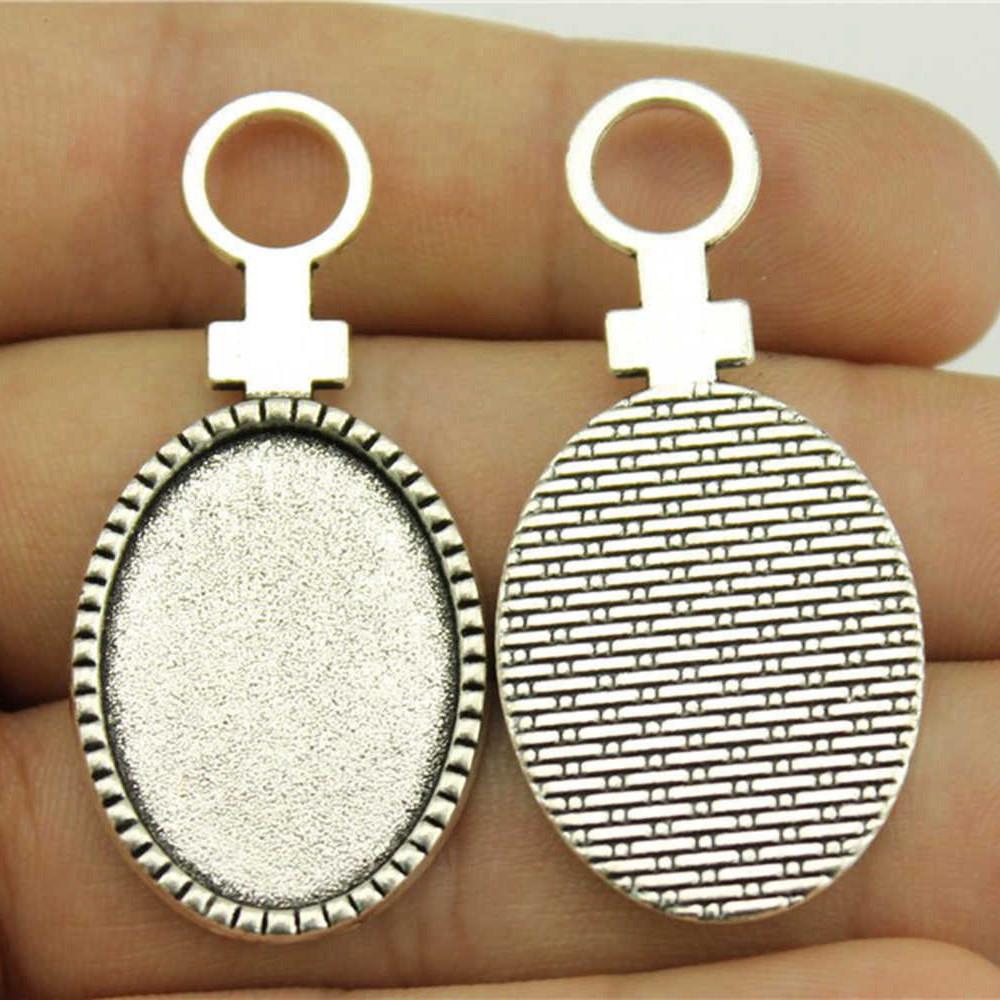 Owalna szklana baza kaboszonowa, oprawa, ramka pasująca 18x25mm 13x18mm, akcesoria, części, męska biżuteria, masywna, oryginalna dla Ciebie