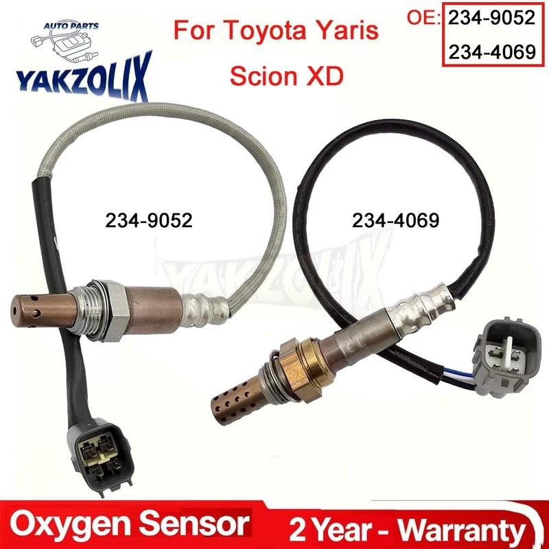 2x Oxygen O2 Sensor 1 2 For Scion XD 1.8L Toyota Yaris 1.5L 4 Wires Front Rear Upstream Downstream A9052 4069 234-9052 234-4069