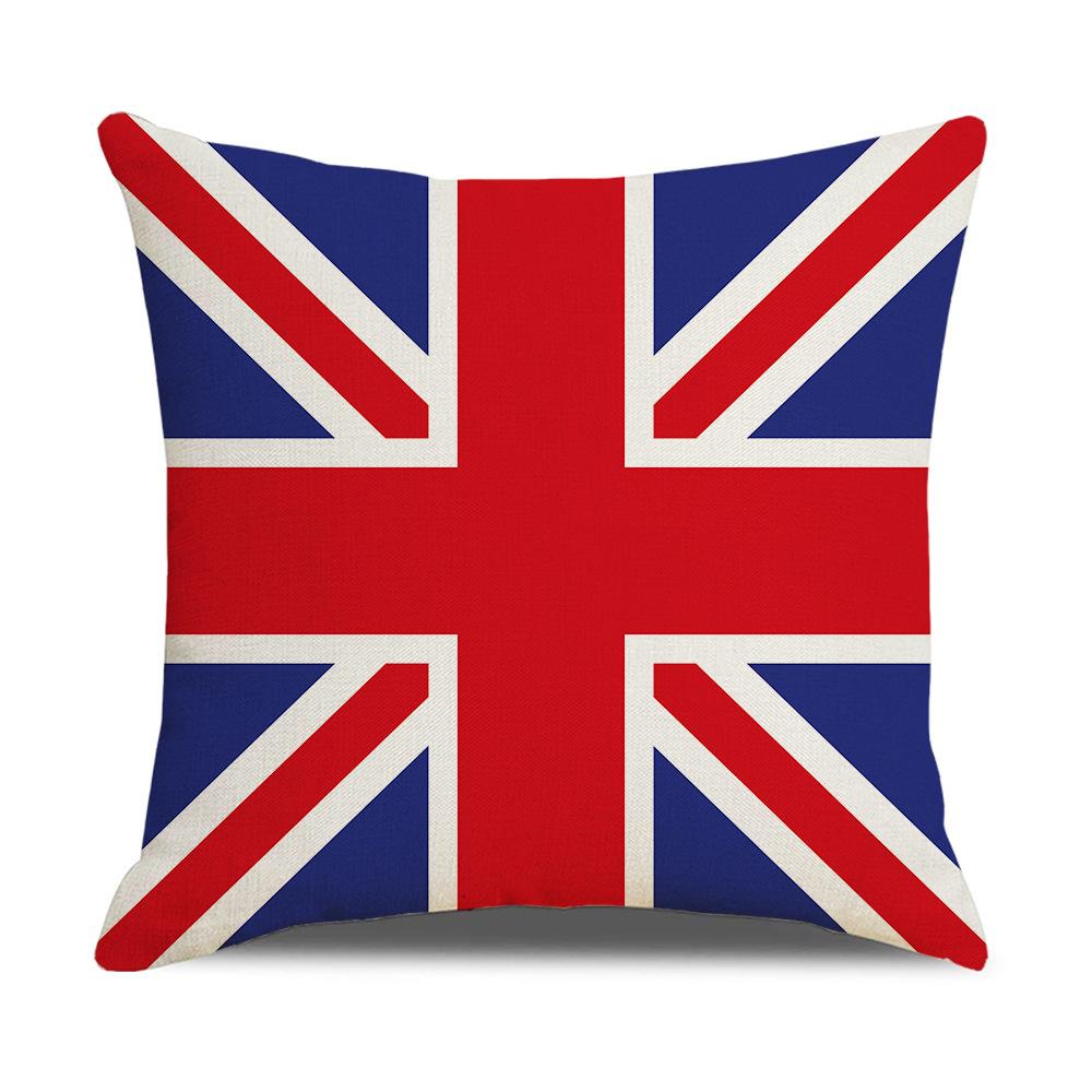 Pillow Nordic British Style Ins Linen Pillow Case Sofa Cushion Square Cushion Iron Tower