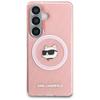 Karl Lagerfeld IML Repeated Choupette MagSafe Case for Samsung Galaxy S26 Pink