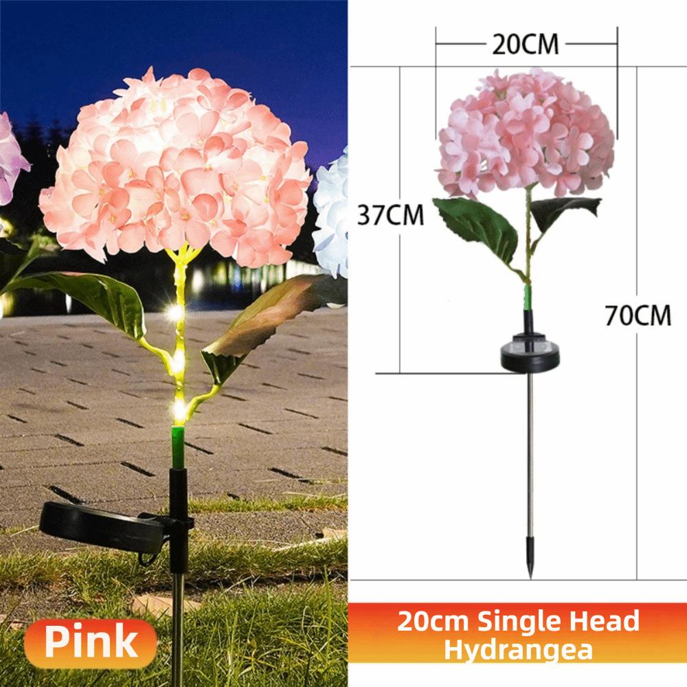 Realistic LED Hydrangea Lights Decorative Lighting Landscape Decoration Solar Garden Light Automatic Light Sensor