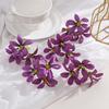 10Pcs 6cm Artificial Flower Head Mini Silk Dew Lily Flower Craft Wreath Home Decoration Wedding Decor Christmas Garland Supplies