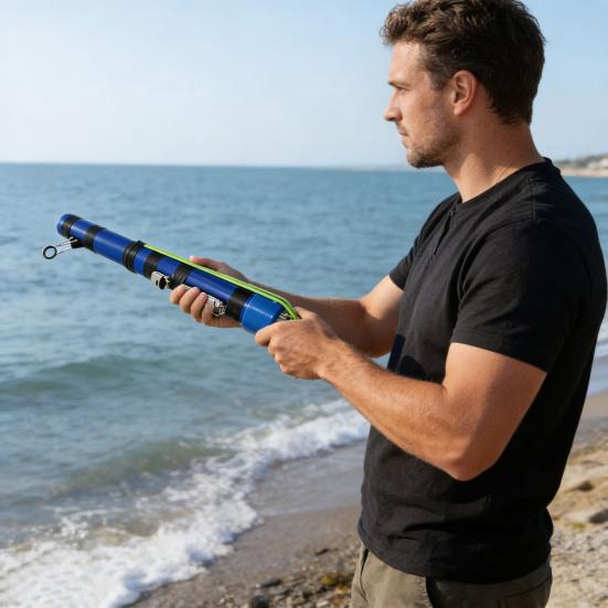 Catapult Fishing Rod Fly Fishing Lure Launcher Rod Professional Slingshots Fishing Pole Reel Set Shore Pier Beach Fishing Accessories