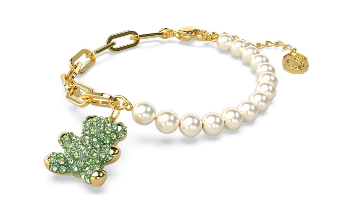 Bransoletki Swarovski Teddy Damskie Zielone 5669167 Green|F beige