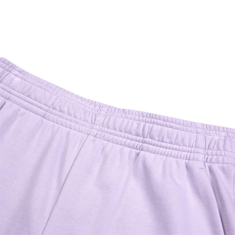 Skechers Solid Color Loose Fit Knit Casual Shorts Women shorts Lavender L223W138-02N4