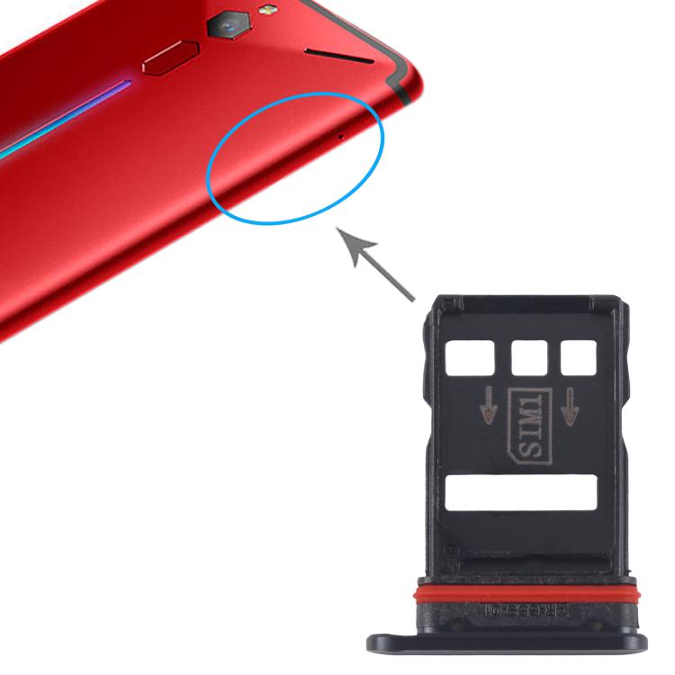 Pro ZTE nubia RedMagic 6s Pro Držák SIM karty + Držák SIM karty (Černá)