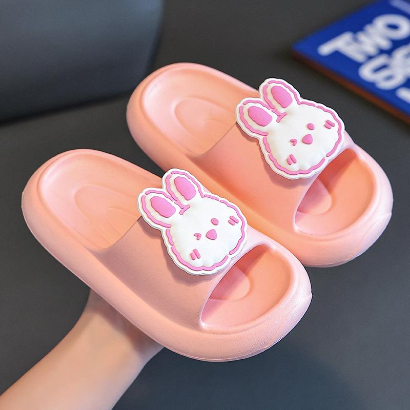 

EVA Children s summer slippers for girls, cute cartoon indoor non-slip soft-soled sandals for little girls and boys 26-27Inner Length17cm