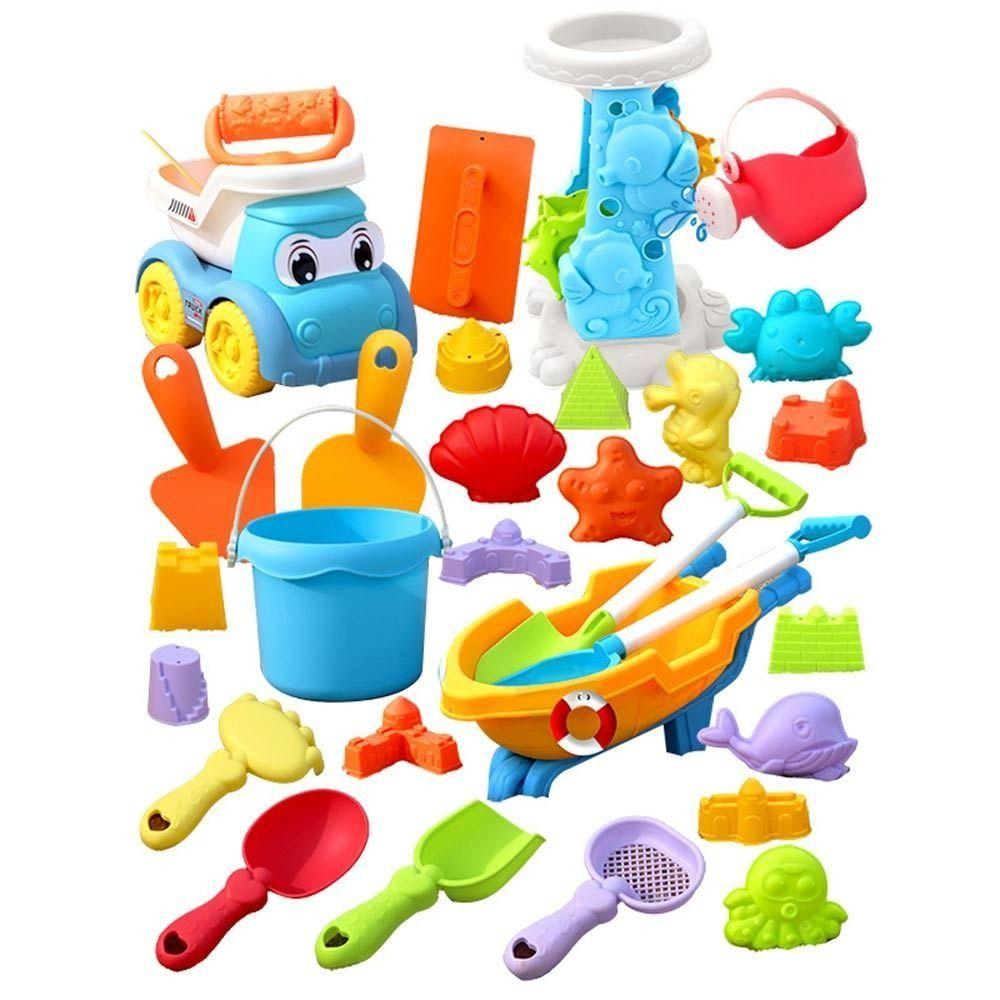 Sand Shovel Beach Sand Toy Set Bright Colorful Outdoor Sandbox Play Kit  Baby Toddlers