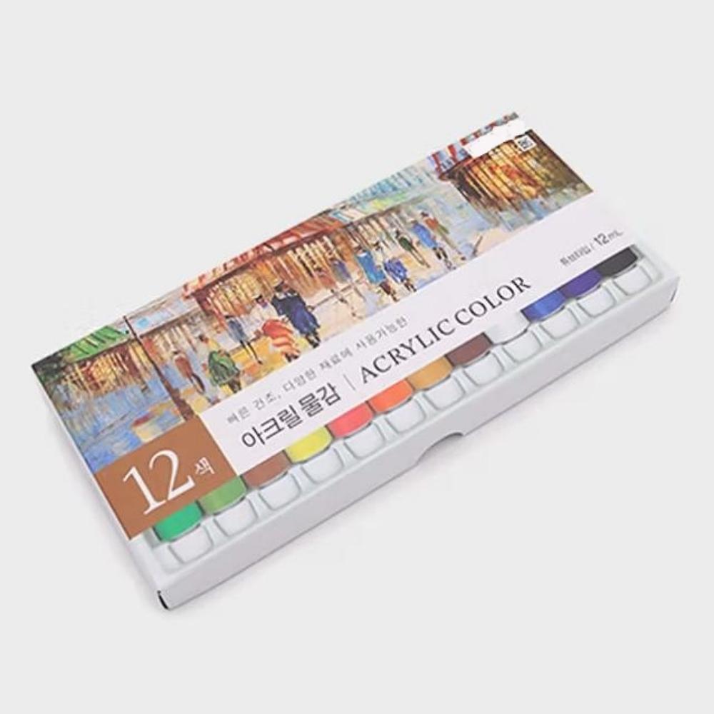 12-Color Acrylic Paint 12ml