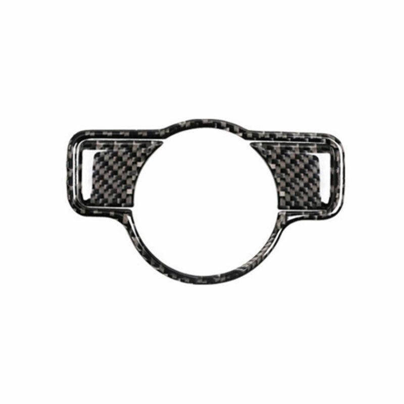 Real Carbon Fiber Headlight Lamp Switch Button Cover For Benz C-Class 2007-14