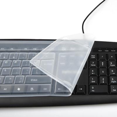 Capa de Silicone à Prova de Poeira Universal para Teclado de Computador de Mesa Película Protetora Capa Película para Teclado