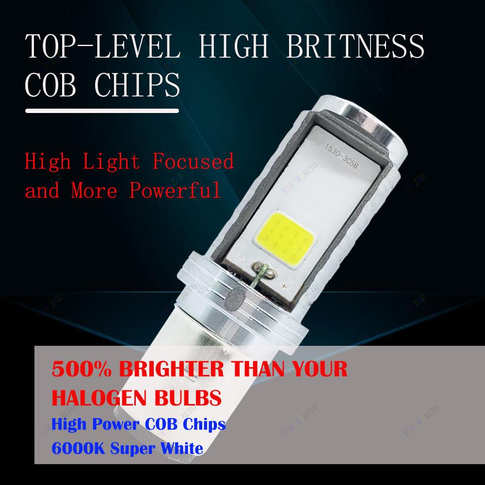 1PCS BA20D LED Motorcycle Headlight H6 LED H4 LED for Motorbike Scooter Moped Headlamp Hi Lo Lamp Motorbike Headlight Lamp 12V