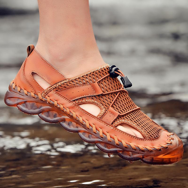 Fashion 2025 Men's Sandals Summer Outdoor Hiking Trekking Shoes with Adjustable Straps Shoes for Men Men's Sandal Mens Shoes Size 46