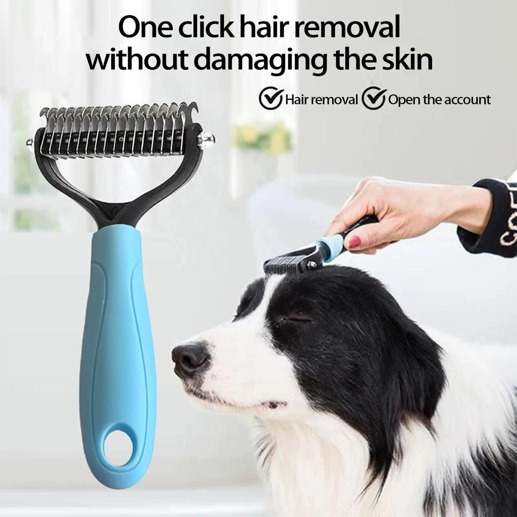 Teddy Detangling Dog & Cat Comb - Double-Sided Hair Brush Artifact