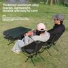 Outdoor Folding Table and Chair Three-Piece Set for Picnic Camping Portable Foldable Moon Chair Aluminum Alloy and Chair Set