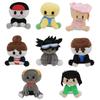 Blox Buddies Plush Toys Cartoon Girl Black with Hat Yellow Decorative Doll Home Room Halloween Gifts
