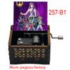 Droppshipping Vintage Wooden Anime Saint Seiya Wind Up  Pegasus Fantasy Music Box Special Fans Souvenir Best Friends Gift