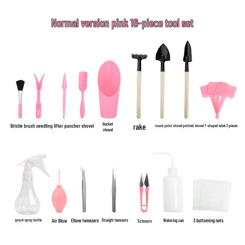 Succulent Planting Tool Set: Gardening Supplies & Bonsai Tools with Watering Can