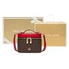 New MICHAEL KORS Artificial Leather Bucket Bag, Box Bag, Crossbody Bag, Handbag Trumpets Women's Dark Brown/Dark Red 32F2G3BC5B-602