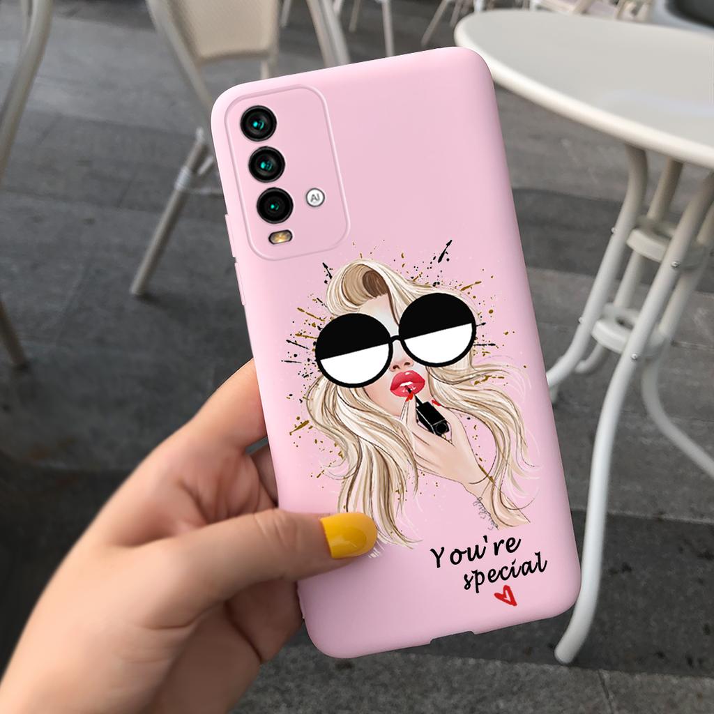 Case For Xiaomi Redmi 9T Case on Redmi 9T Soft Silicone Back Cover Funda For Xiaomi Redmi 9T Candy Color TPU Bumper Cute Cases