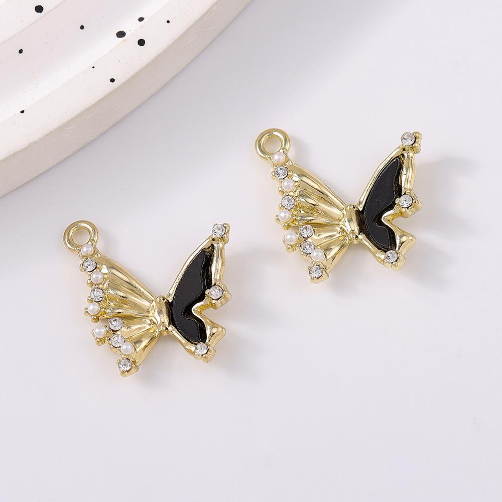 5pcs Cute Rhinestone Charms Pendants for Jewelry Making Earrings Bracelet DIY Handmade Necklace Accessories