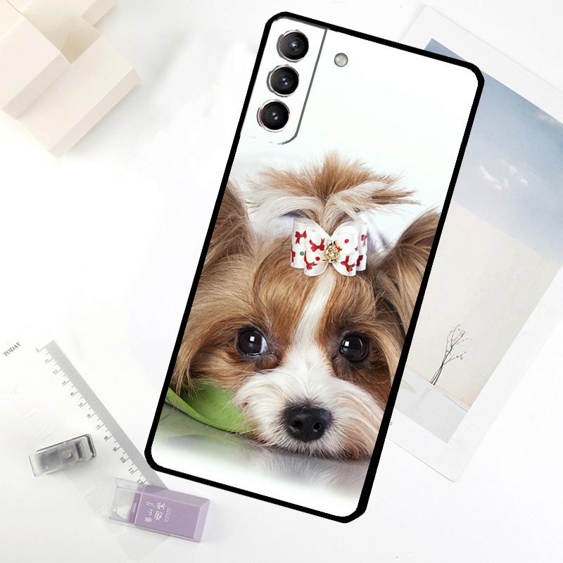 Mini Yorkshire Terrier Phone Case For Samsung Galaxy S20 FE S21 S22 S23 S24 S25 S26 Ultra S10 S25 Plus S25 FE Cover