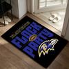 Baltimore Ravens Teppich Rutschfeste Indoor-Matte Geeignet für Bürostuhl Wohnzimmer Computertisch Dekorative Home-Office-Teppich Polyesterfaser-Matte 800