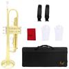 SLADE Bb Trumpet for Beginner B Flat Premium Brass body Colorful Trumpet Professional Brass Musical Instrument with Case Gloves