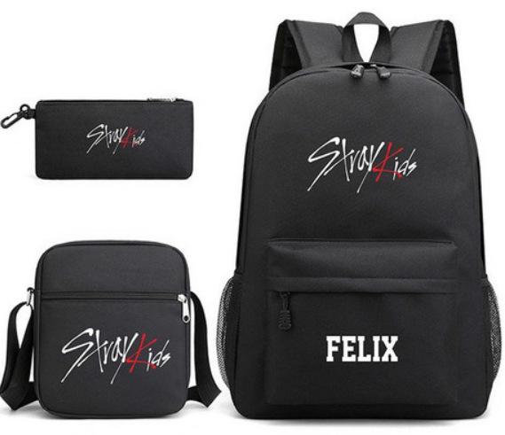 Heat Transfer Three-Piece Schoolbag Cartoon Peripheral Printing Backpack Student Satchel Pencil Case