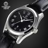 Swiss Women's High-End Waterproof Quartz Watch with Genuine Leather Strap