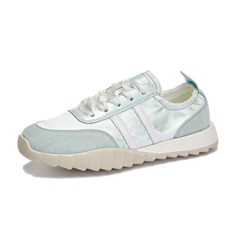 Leather German training shoes women's 2025 summer new versatile fashion breathable little white shoes trend heightening shoes casual women's shoes