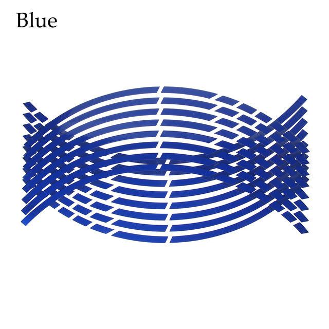 18Inch Wheel Reflective Sticker Motorcycle Wheel Broken Section Reflective Sticker Car Motocross Bike Wheel Hub Reflective Strip
